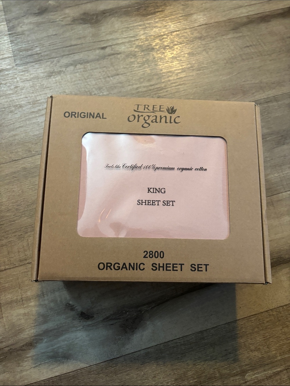 King Sheet Set - Pink Organic Cotton